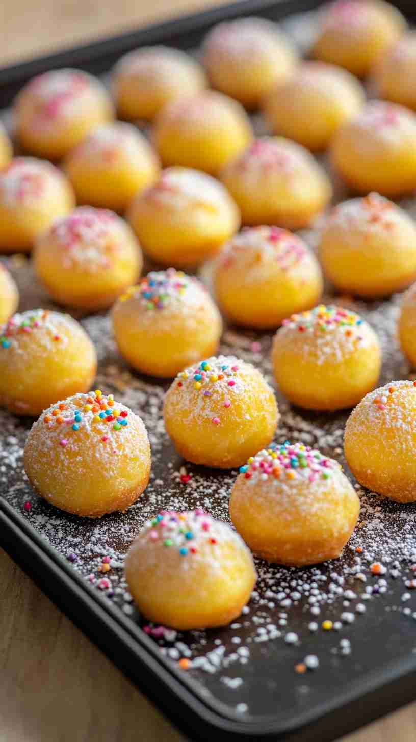 Yellow Cake Mix Donut Holes