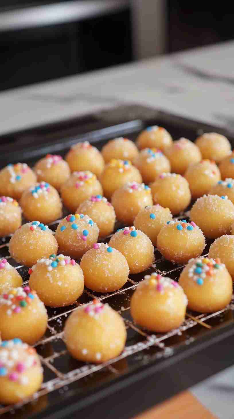 Yellow Cake Mix Donut Holes
