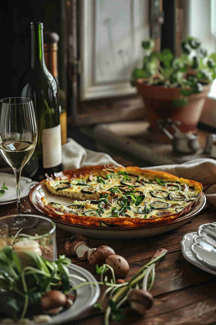 Zucchini and Mushroom Frittata