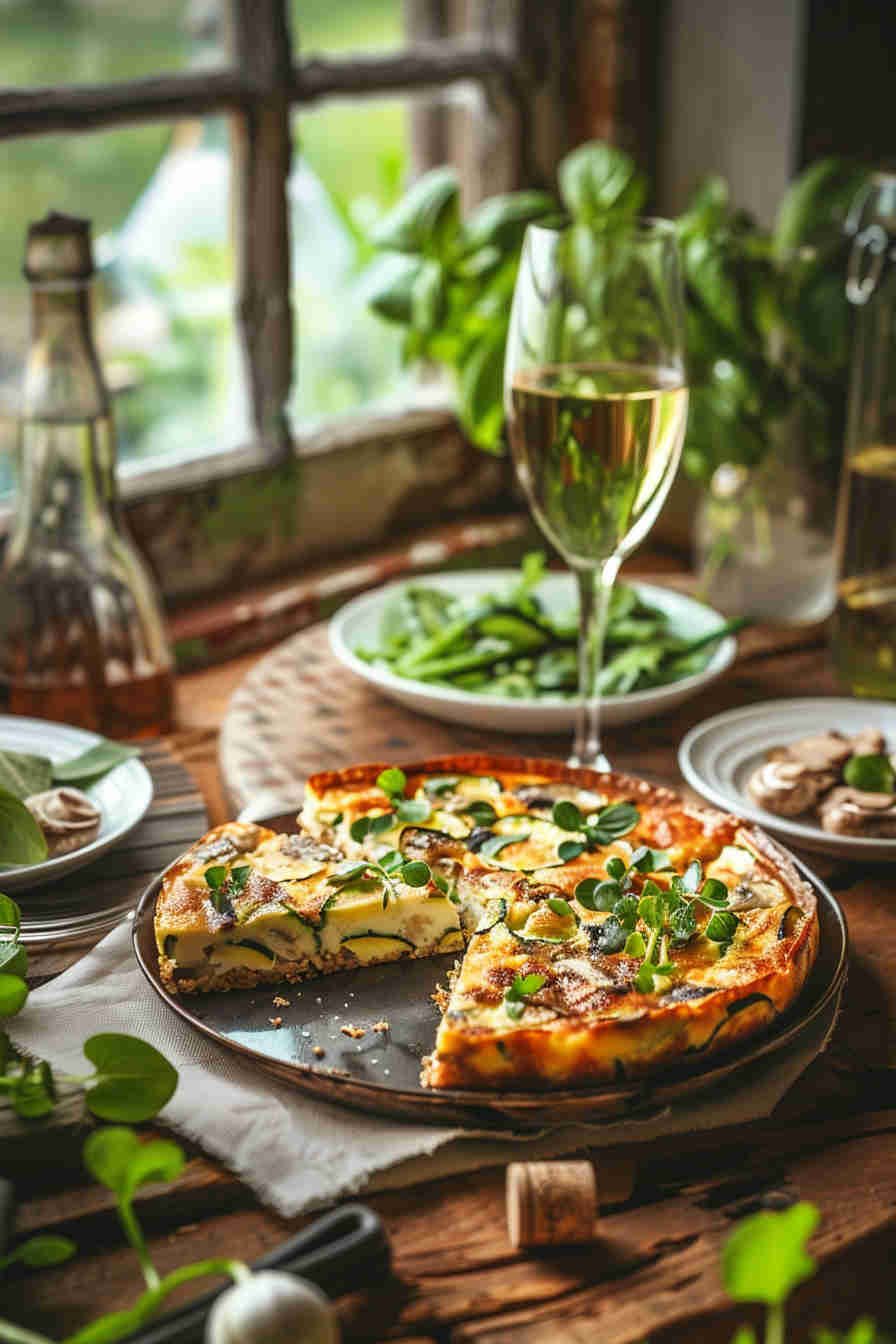 Zucchini and Mushroom Frittata