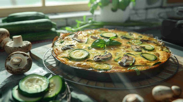 Zucchini and Mushroom Frittata