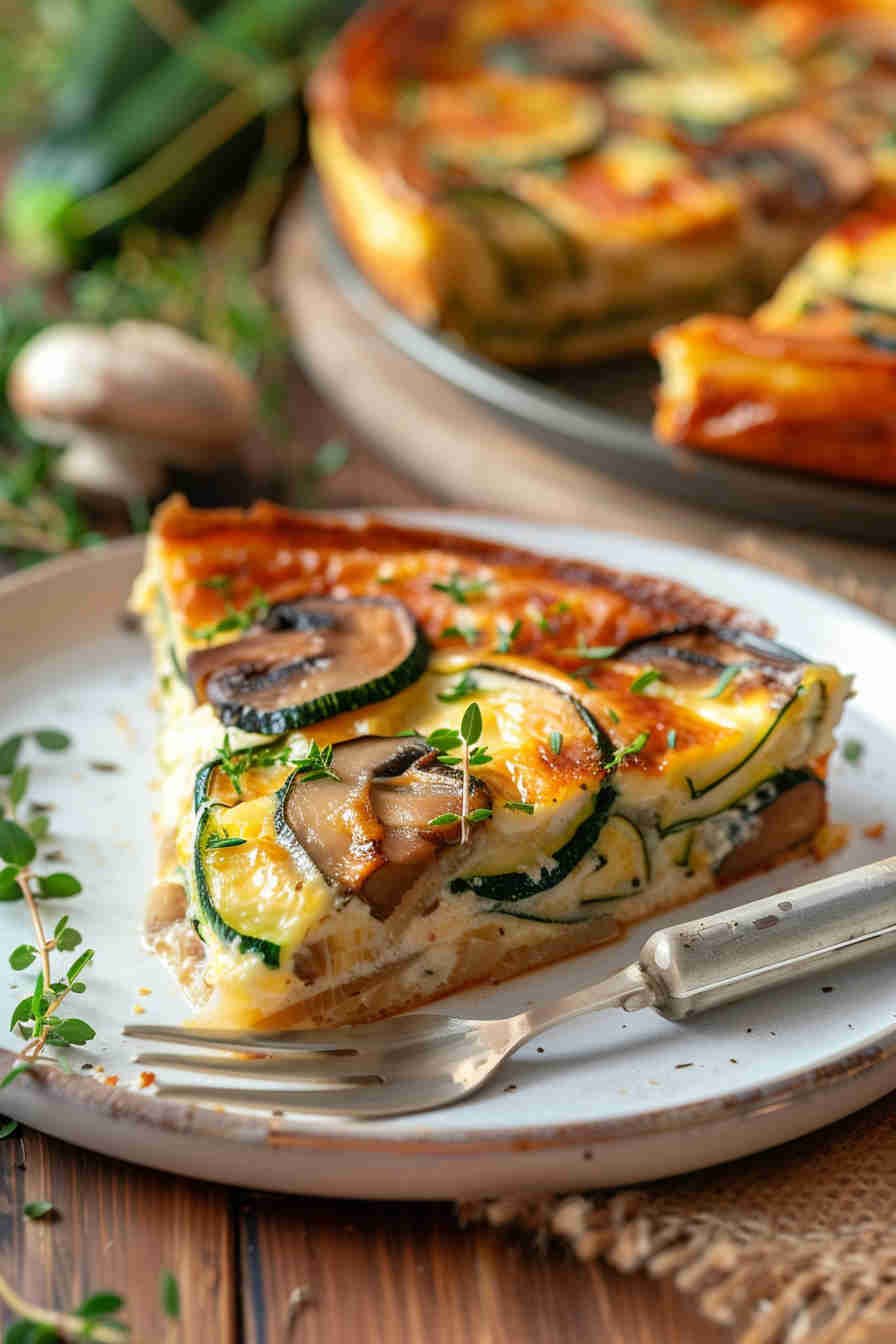 Zucchini and Mushroom Frittata