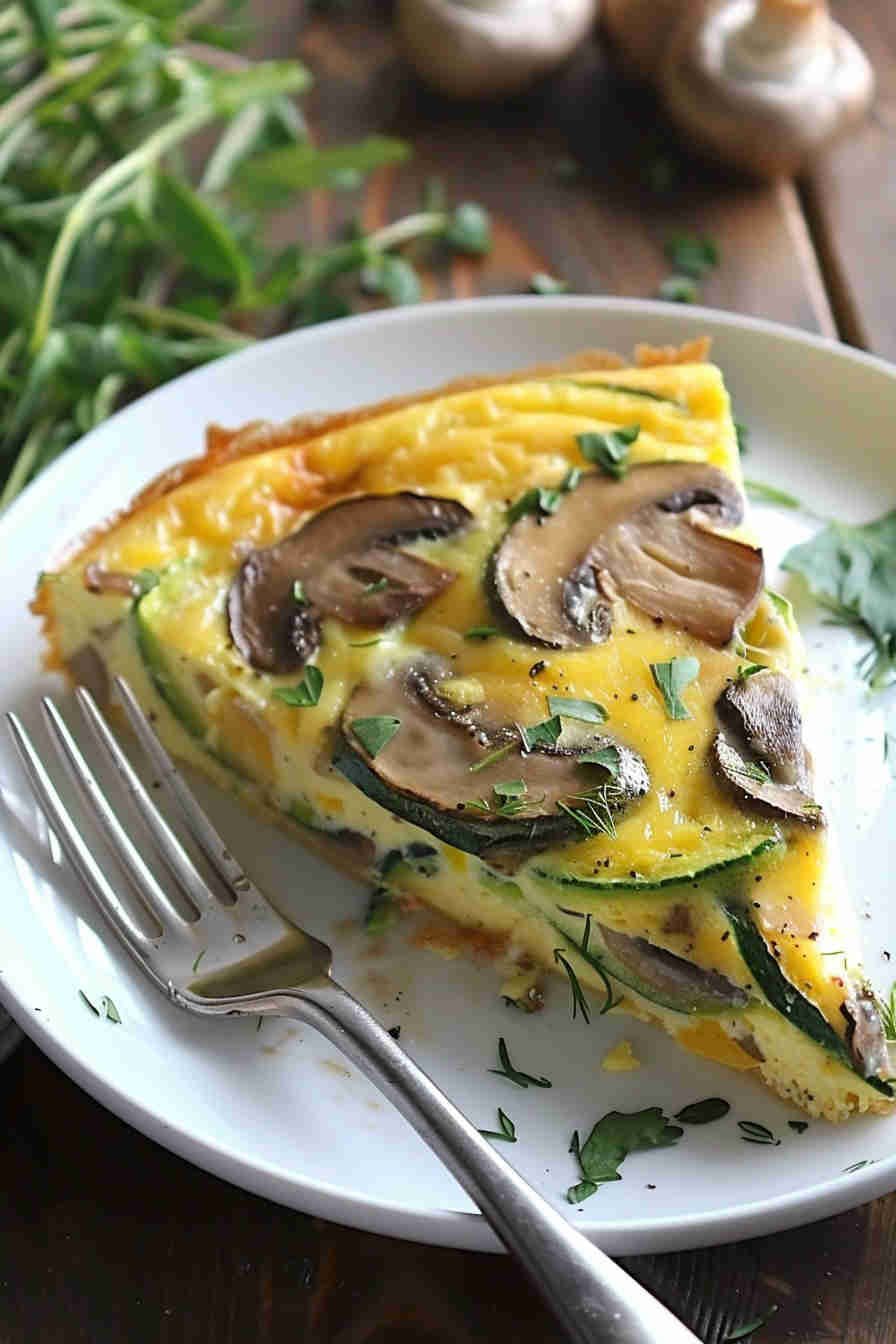 Zucchini and Mushroom Frittata