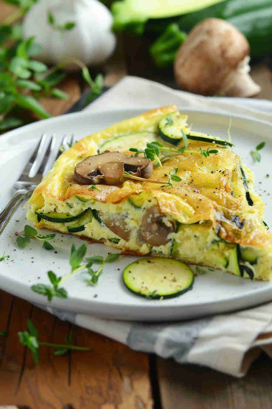 Zucchini and Mushroom Frittata