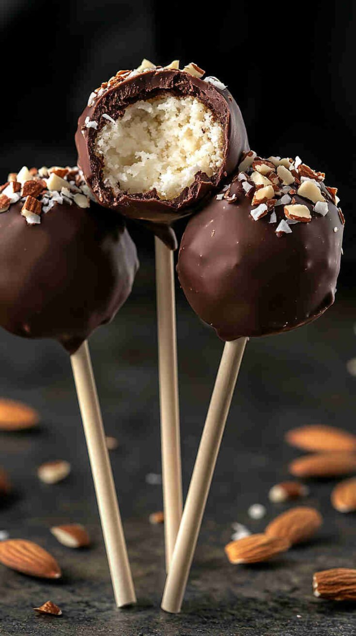 Almond Joy Cake Pops