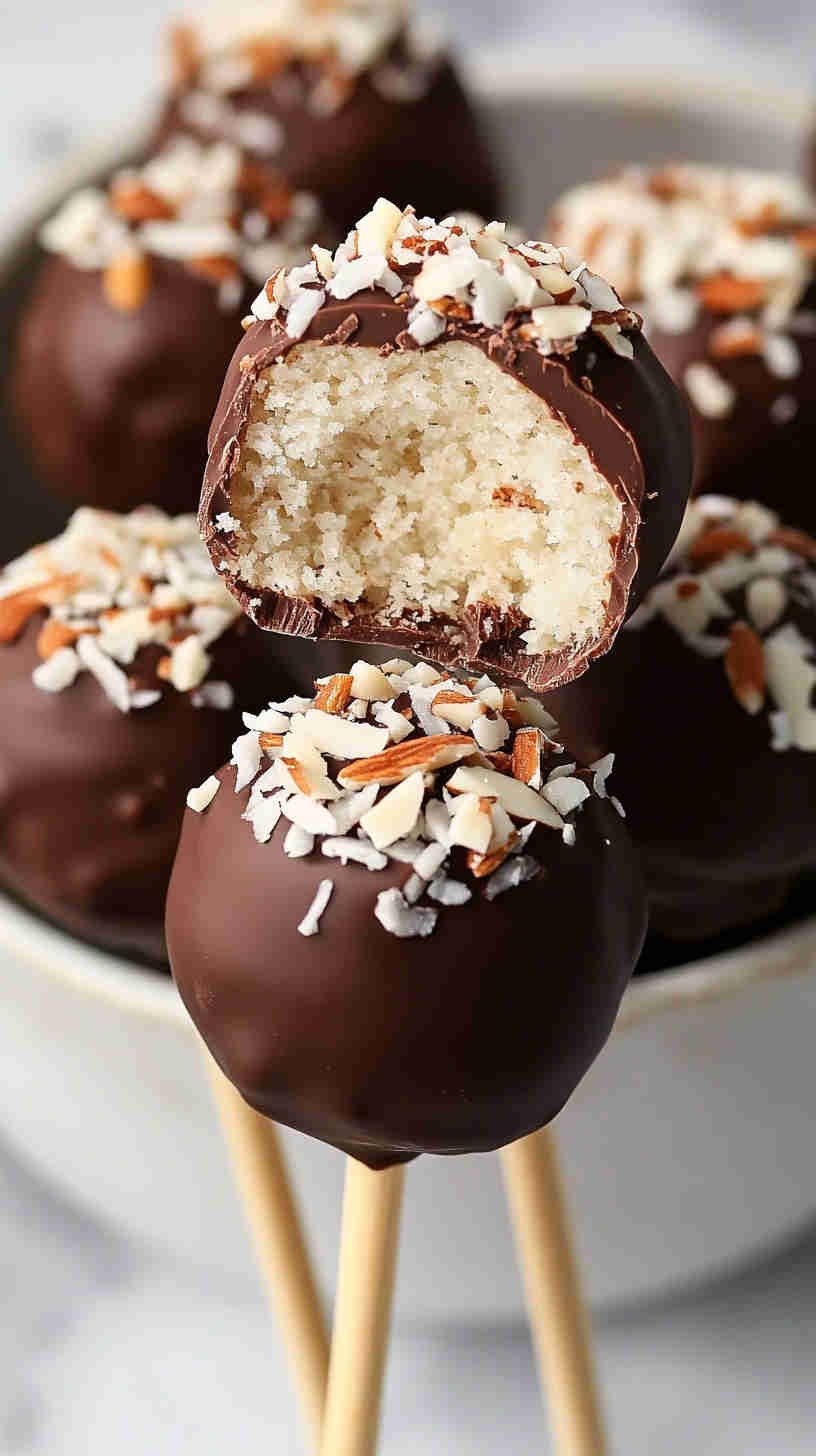 Almond Joy Cake Pops