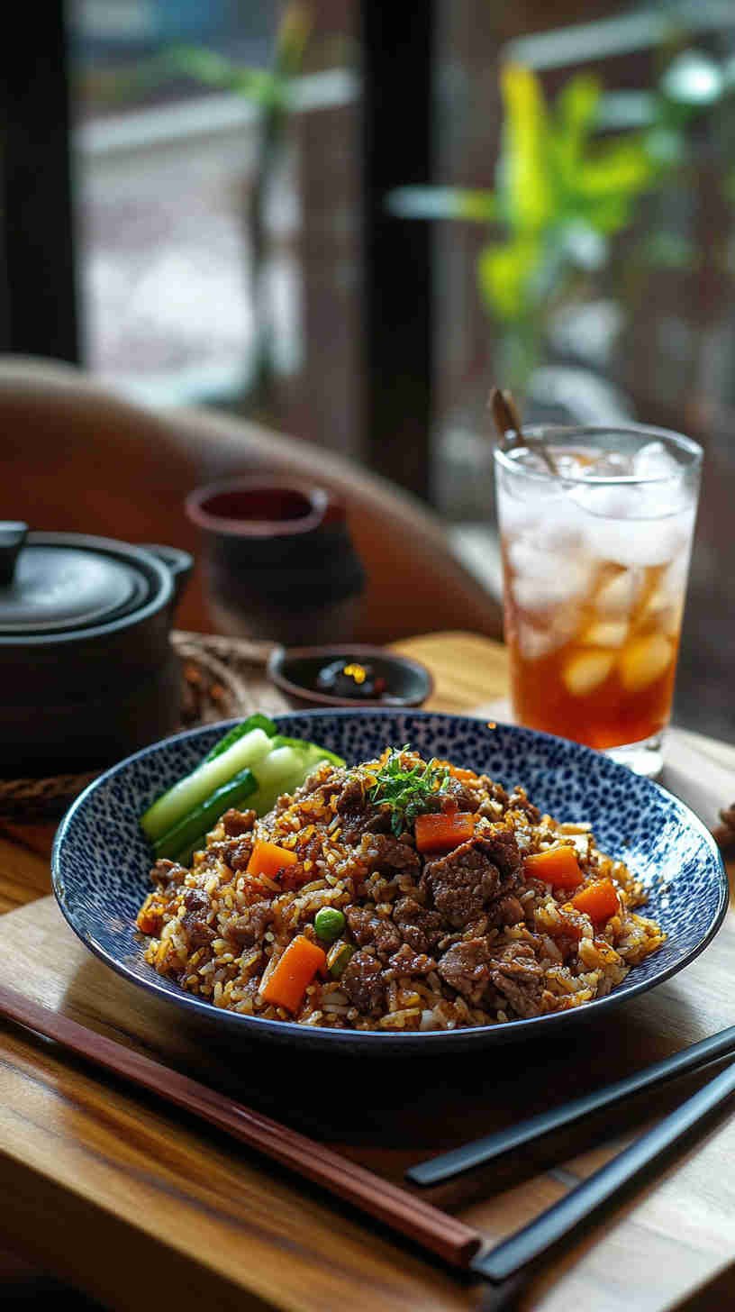 Beef and Bell Pepper Fried Rice