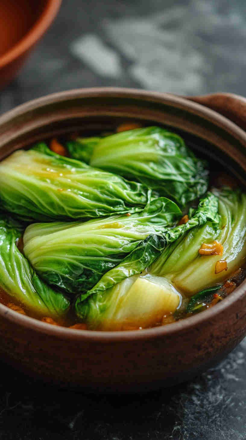 Braised Chinese Cabbage in Oyster Sauce