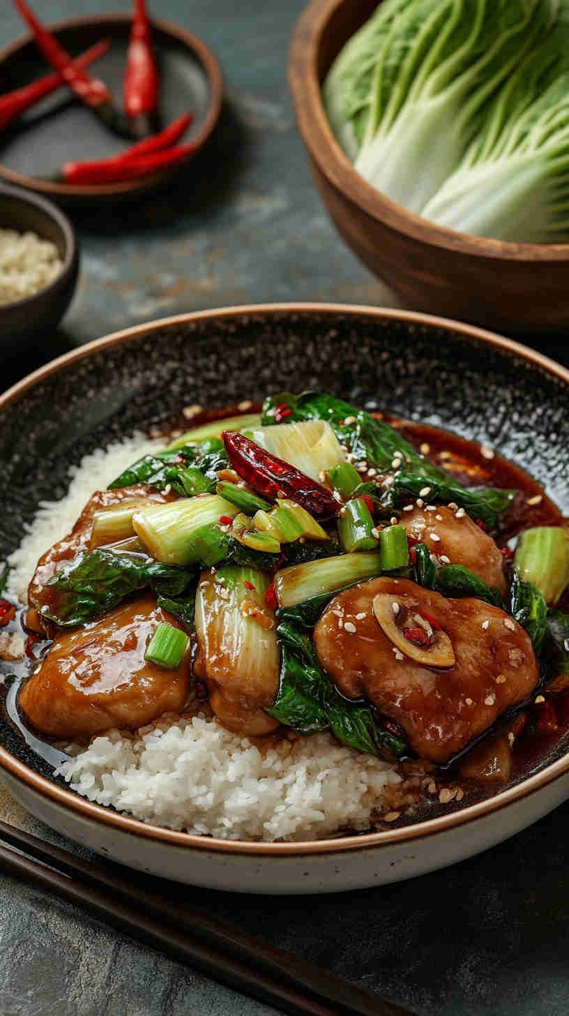 Braised Chinese Cabbage in Oyster Sauce