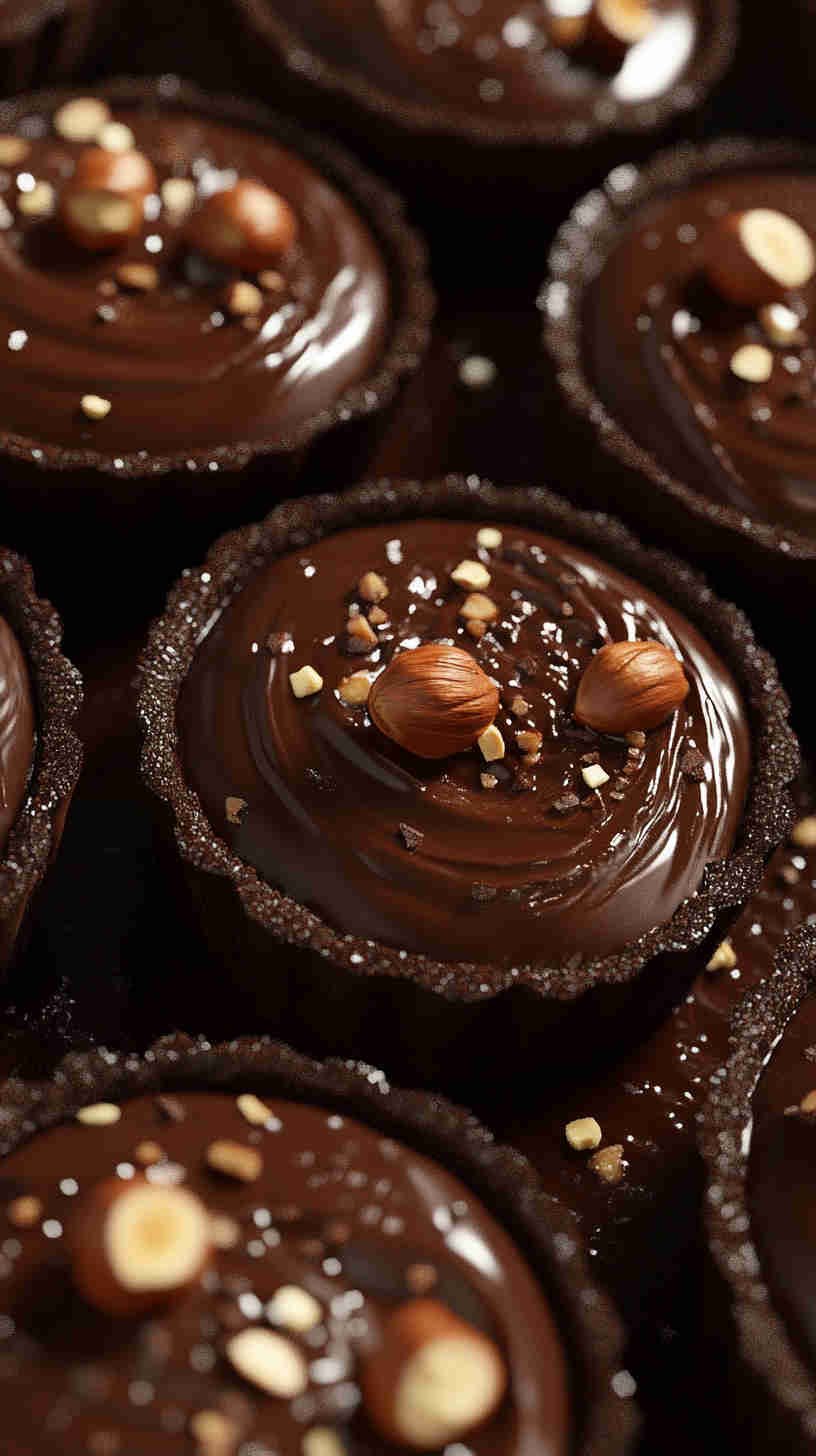 Chocolate Hazelnut Tartlets