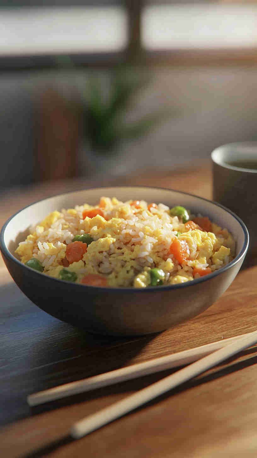 Classic Egg Fried Rice with Soy Sauce