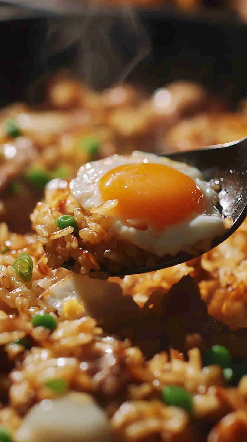 Classic Egg Fried Rice with Soy Sauce