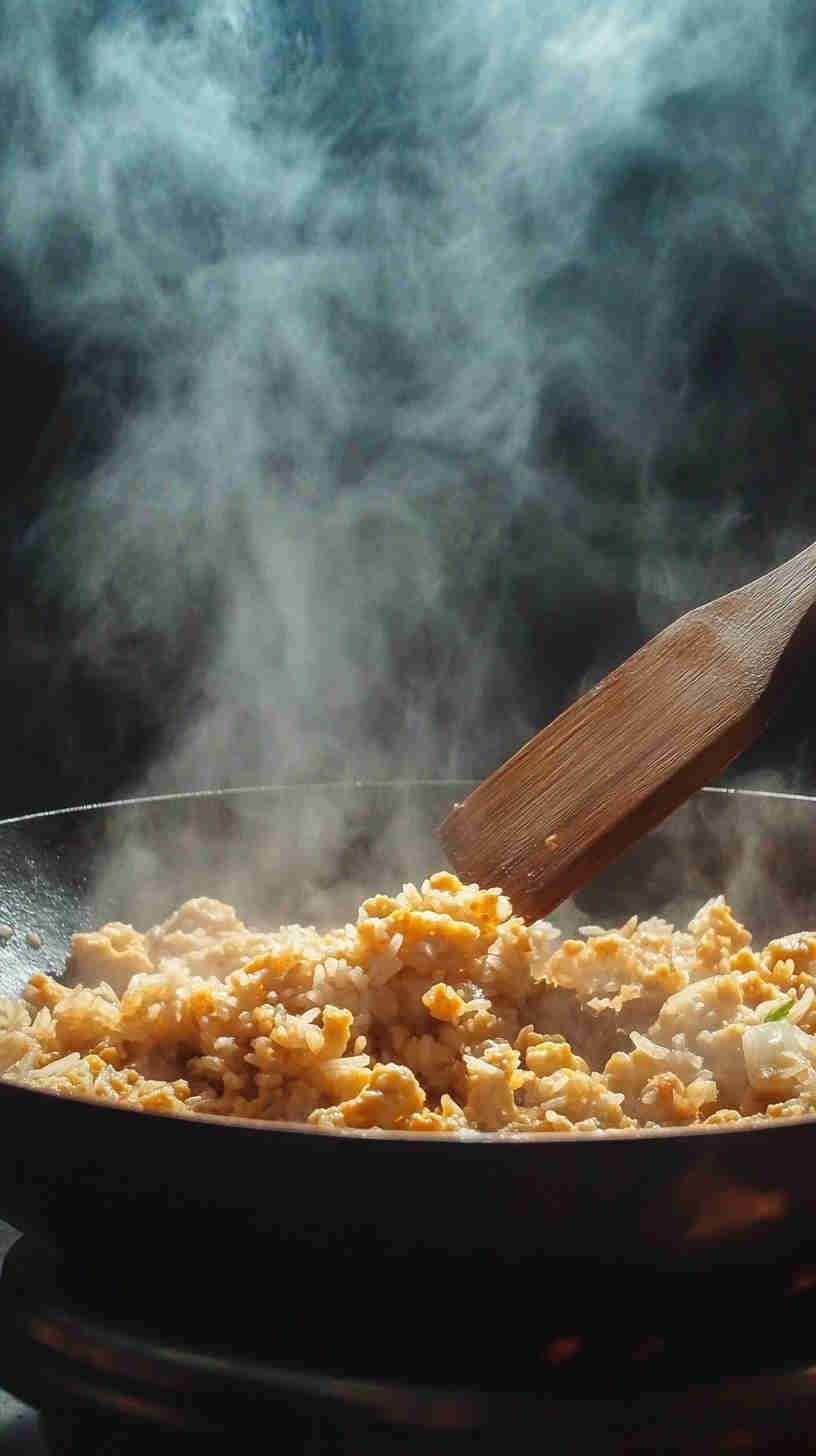 Classic Egg Fried Rice with Soy Sauce