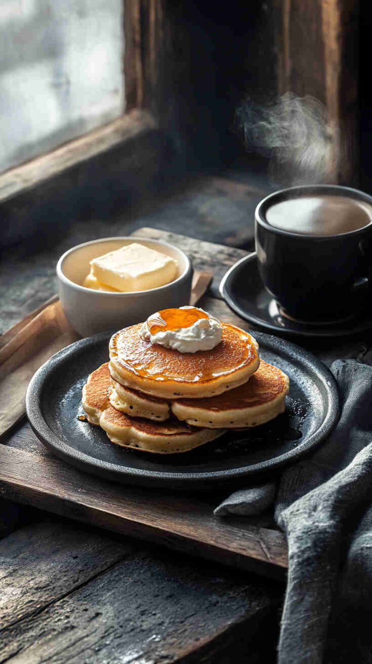 Cottage Cheese Pancakes with Honey