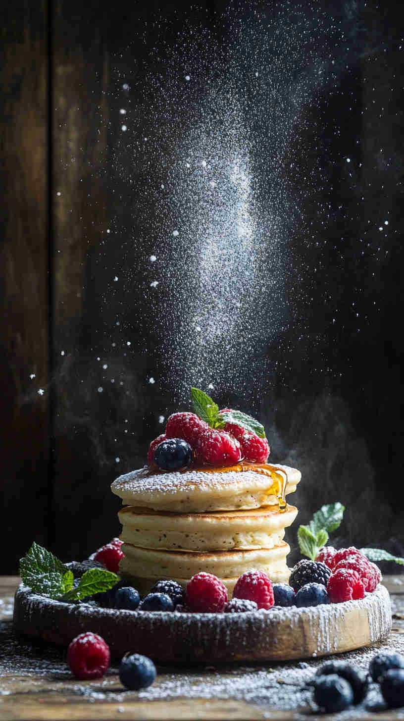 Cottage Cheese Pancakes with Honey