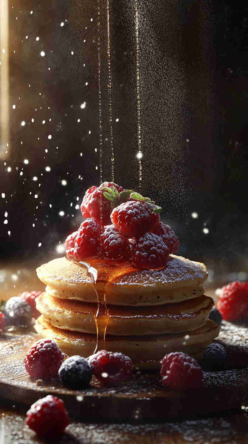 Cottage Cheese Pancakes with Honey