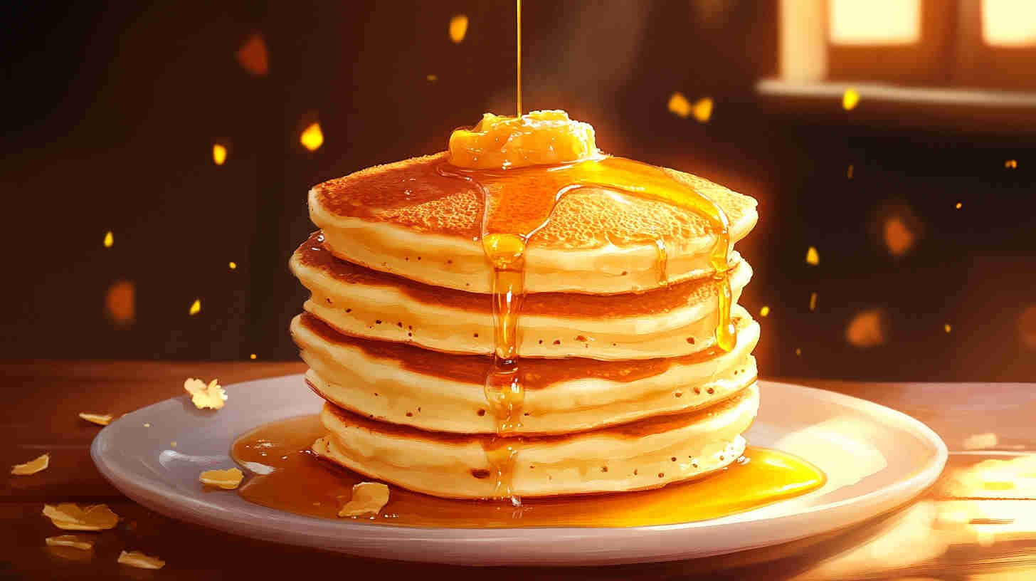 Cottage Cheese Pancakes with Honey