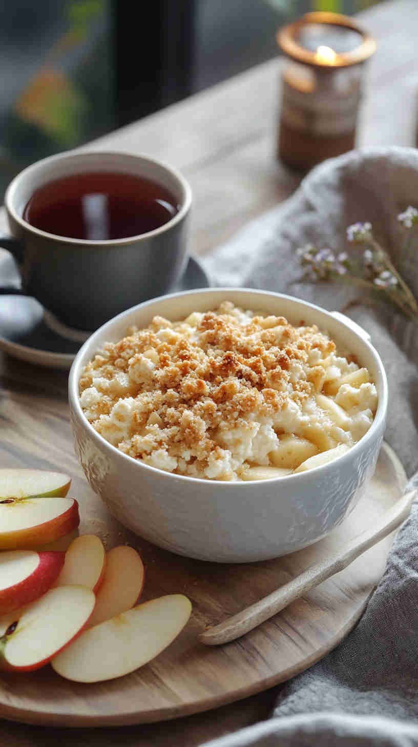Cottage Cheese and Apple Crumble