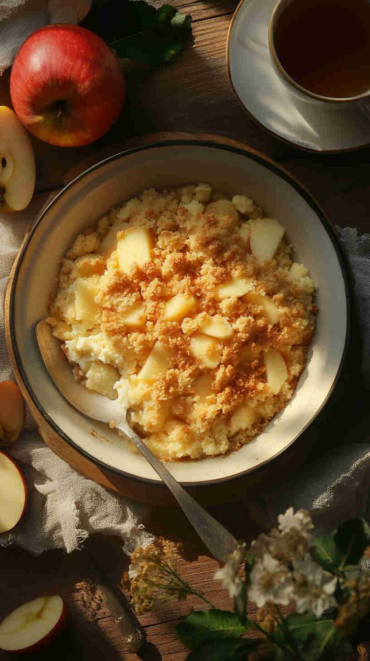 Cottage Cheese and Apple Crumble