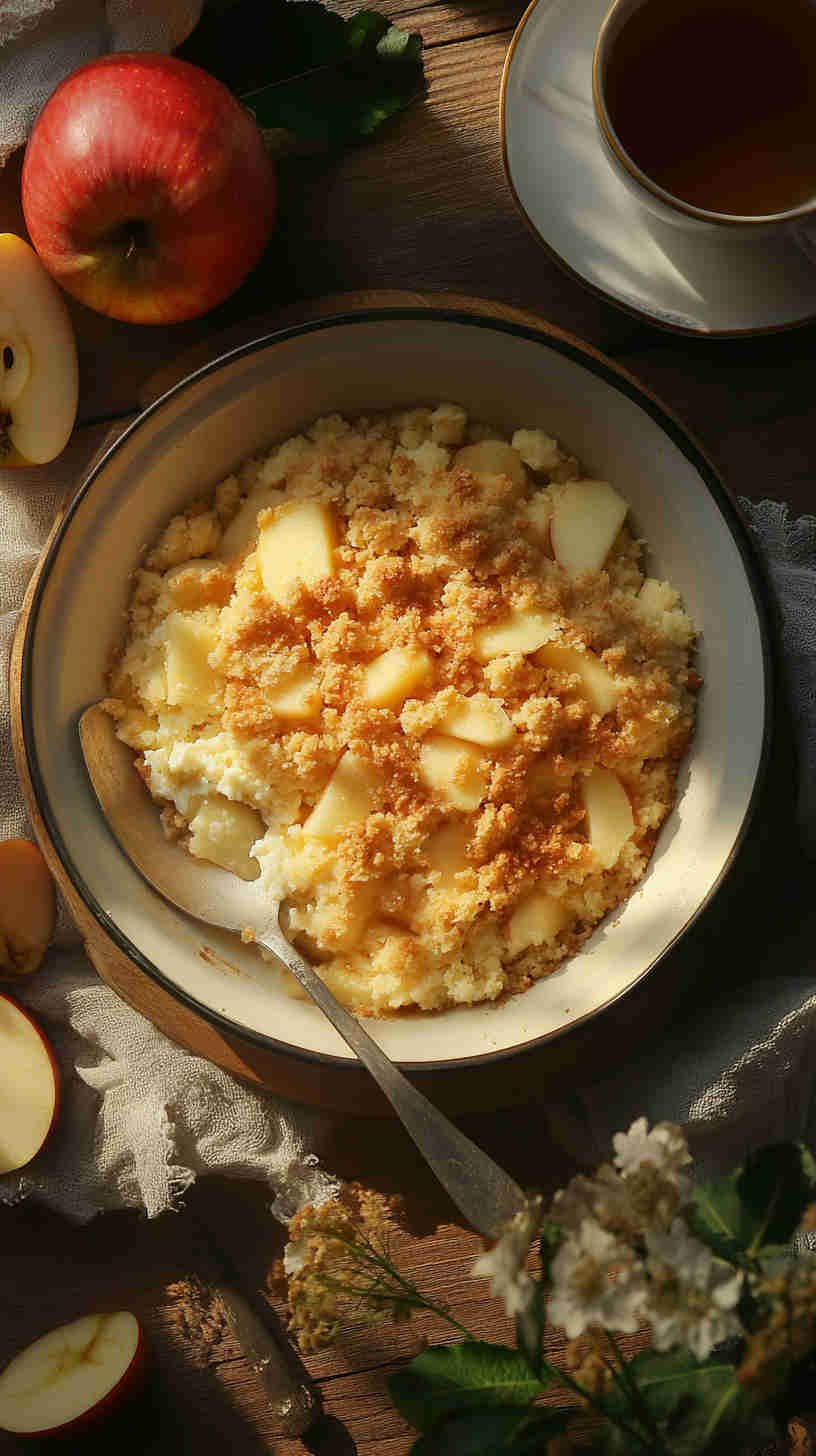 Cottage Cheese and Apple Crumble