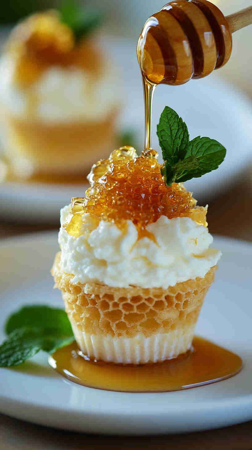 Cottage Cheese and Honeycomb Cups