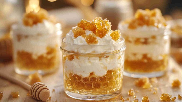 Cottage Cheese and Honeycomb Cups
