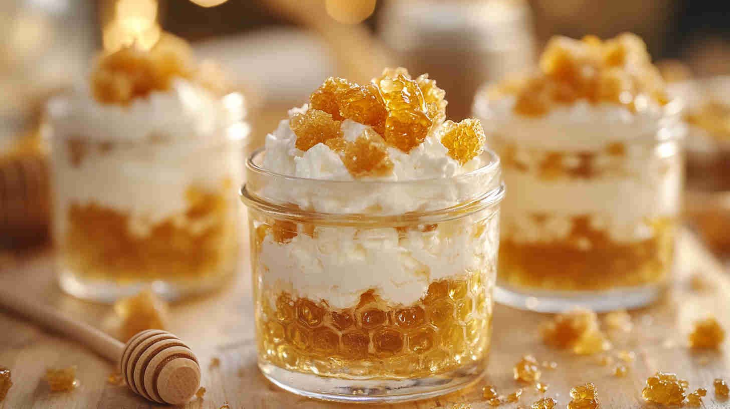 Cottage Cheese and Honeycomb Cups