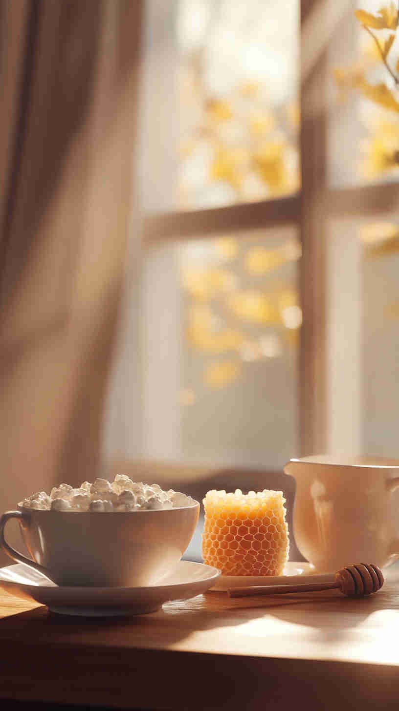 Cottage Cheese and Honeycomb Cups