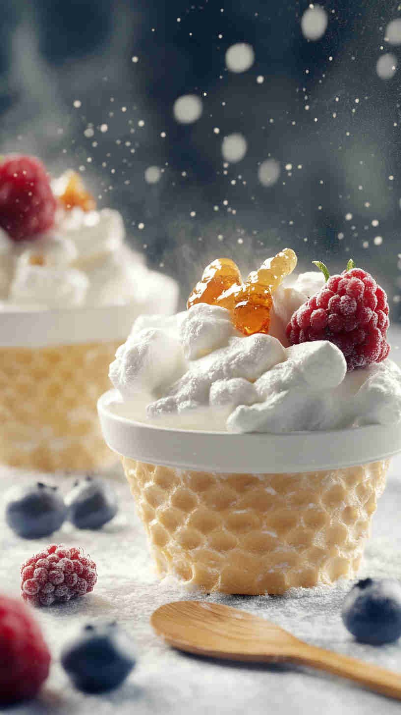 Cottage Cheese and Honeycomb Cups