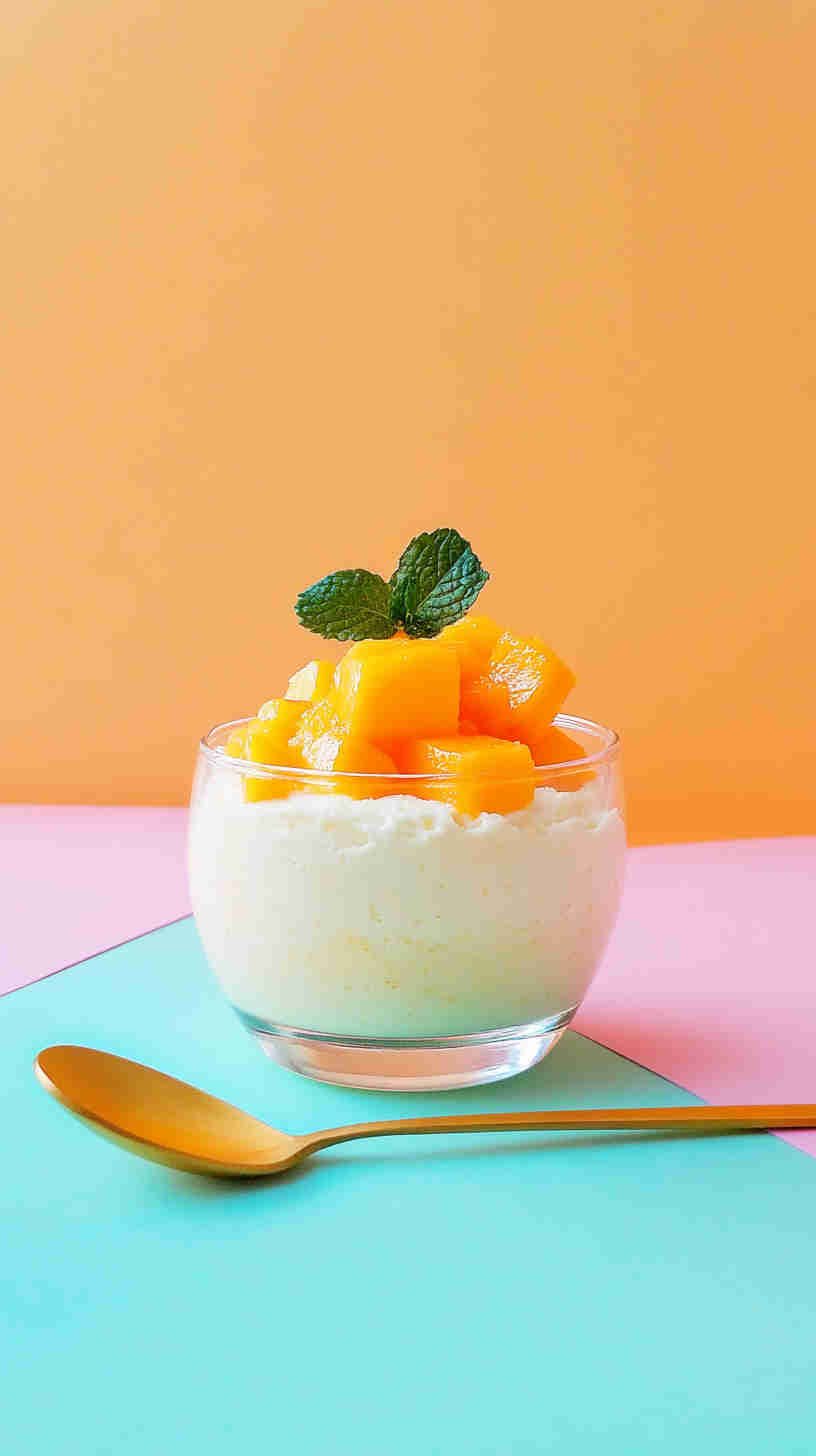 Cottage Cheese and Mango Mousse