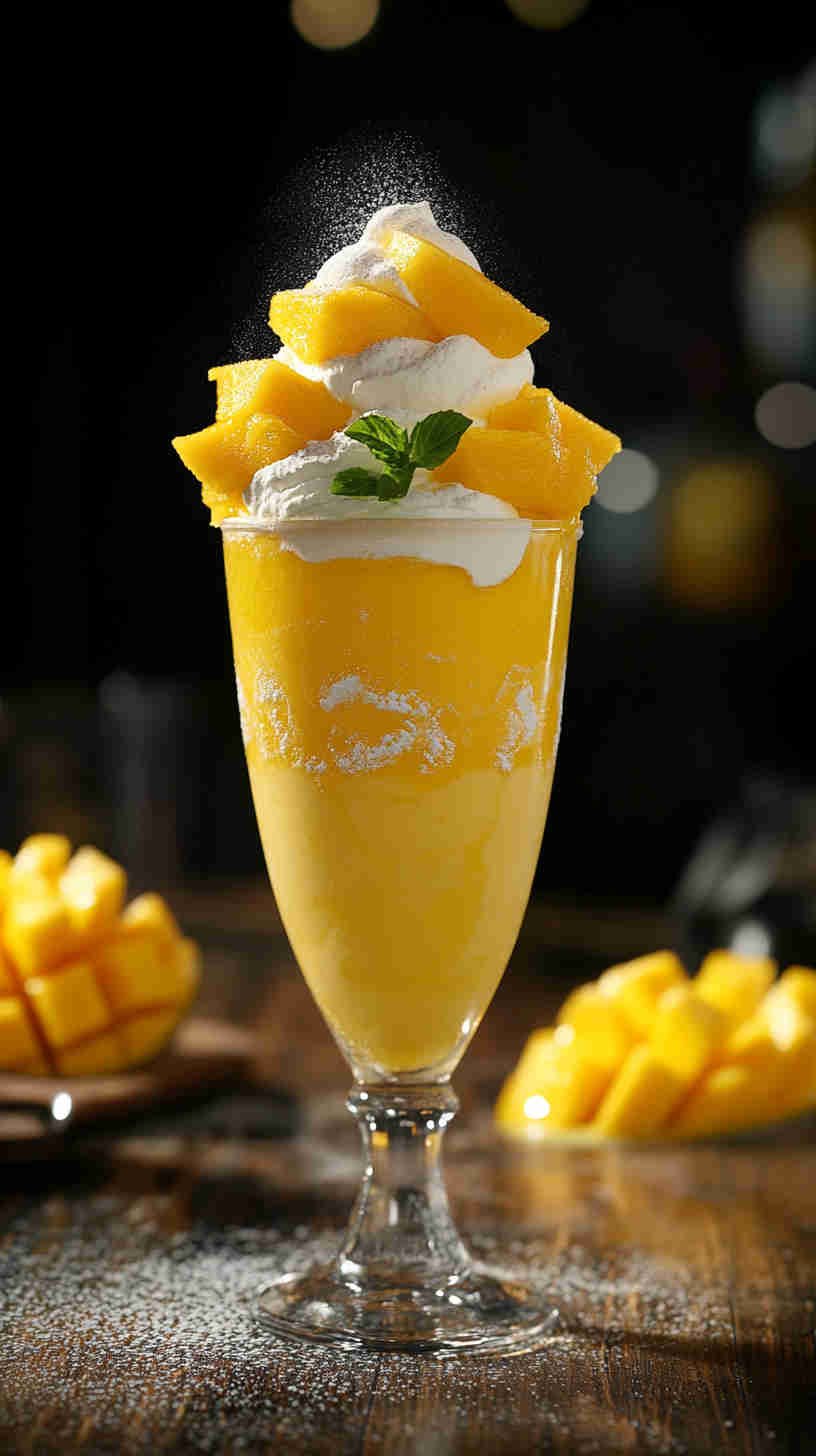 Cottage Cheese and Mango Mousse