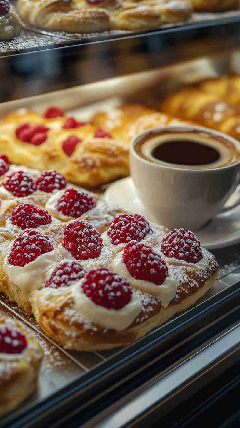 Cottage Cheese and Raspberry Danish