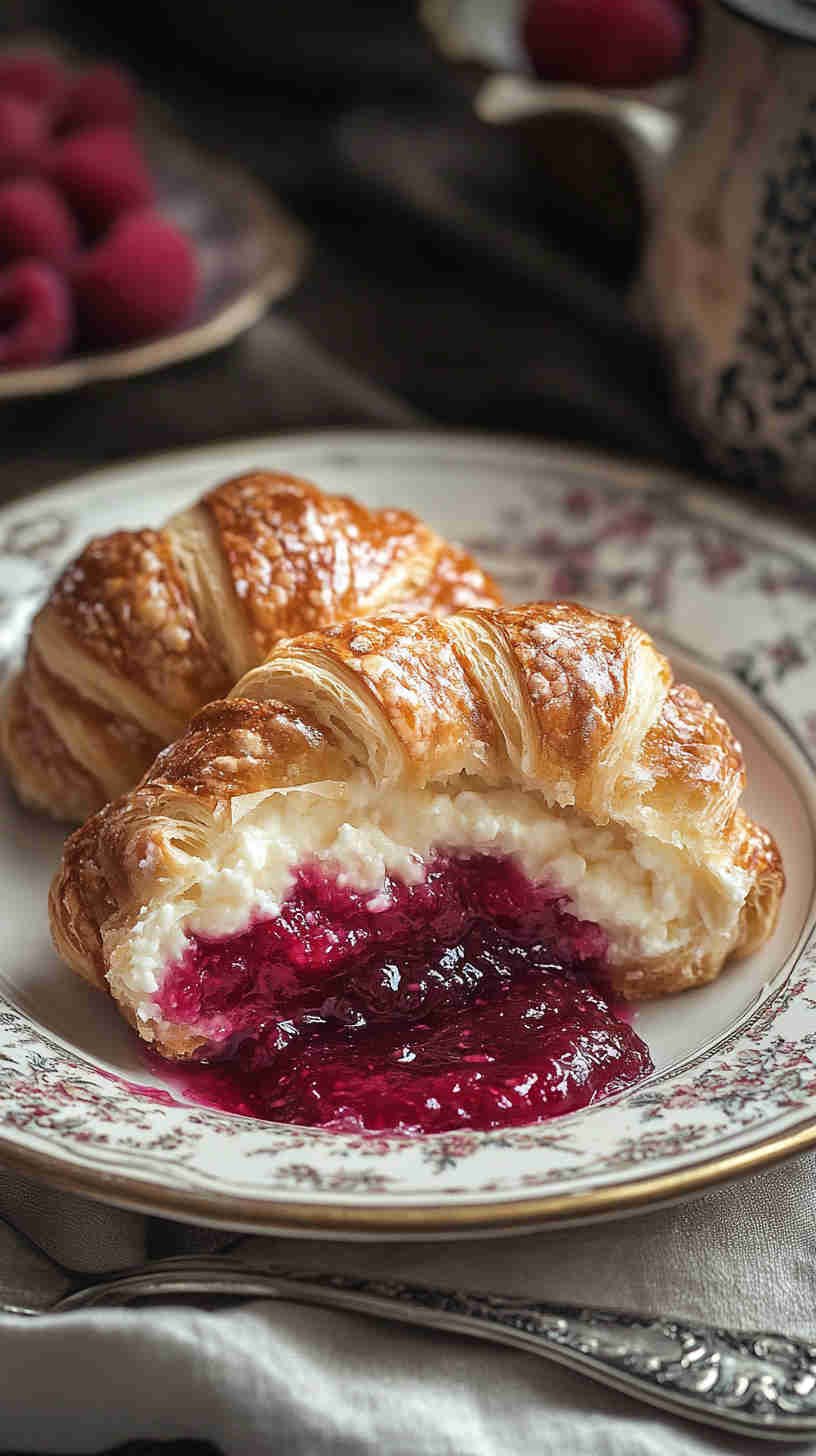 Cottage Cheese and Raspberry Danish