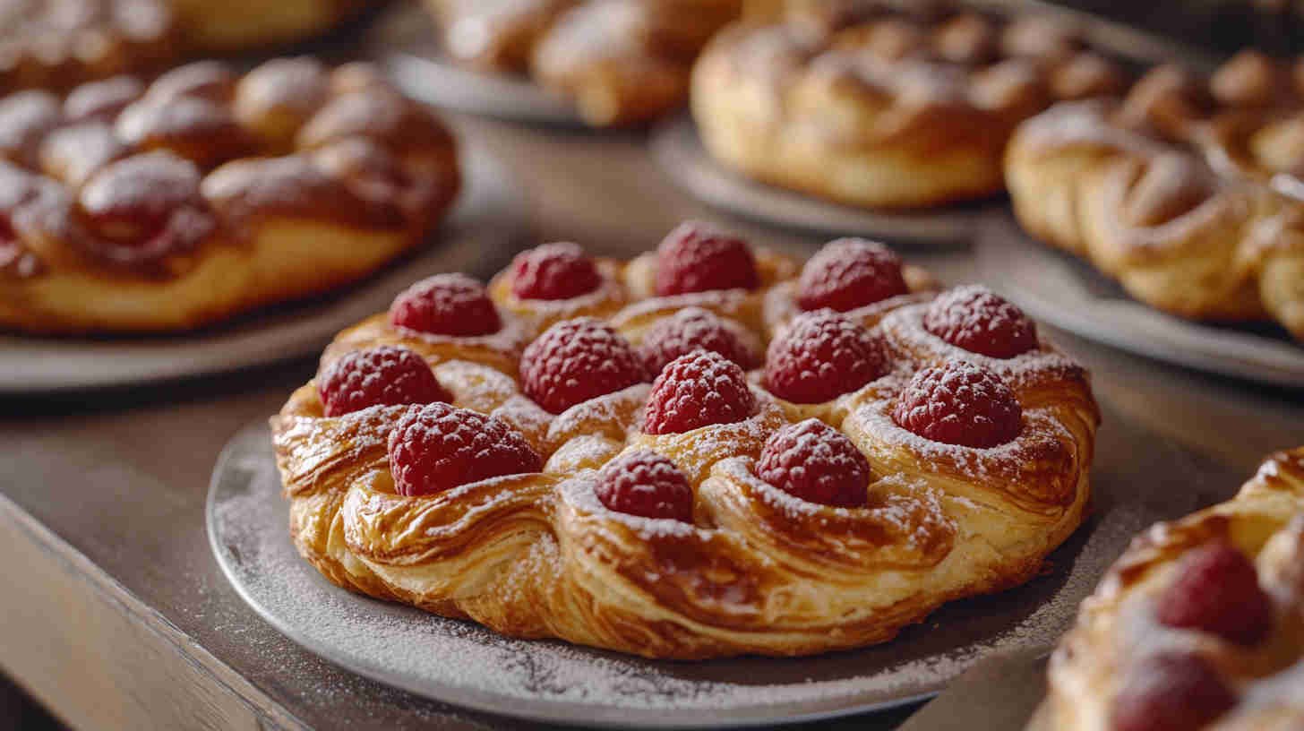 Cottage Cheese and Raspberry Danish