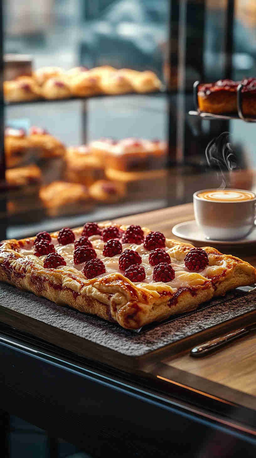 Cottage Cheese and Raspberry Danish