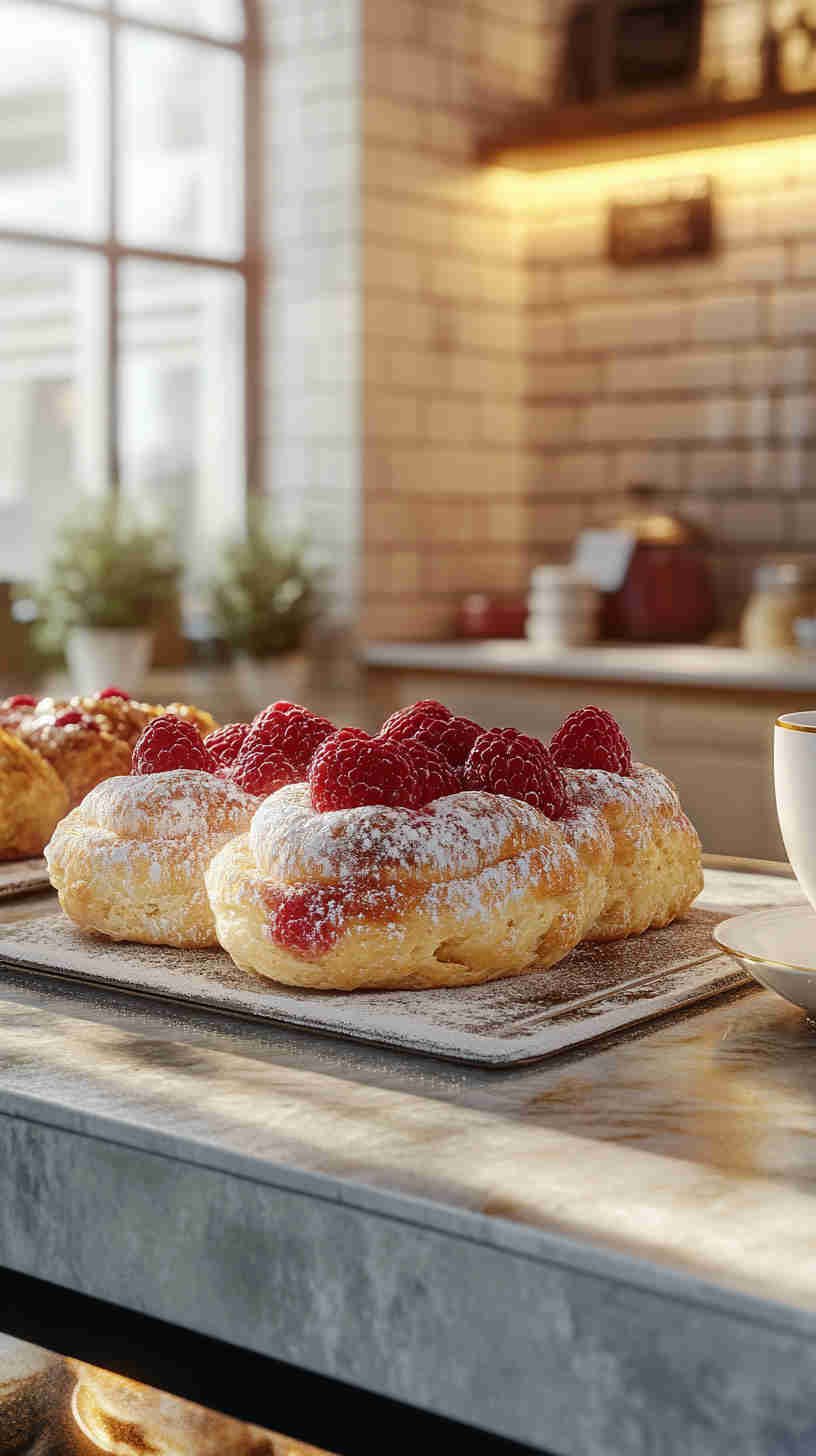 Cottage Cheese and Raspberry Danish