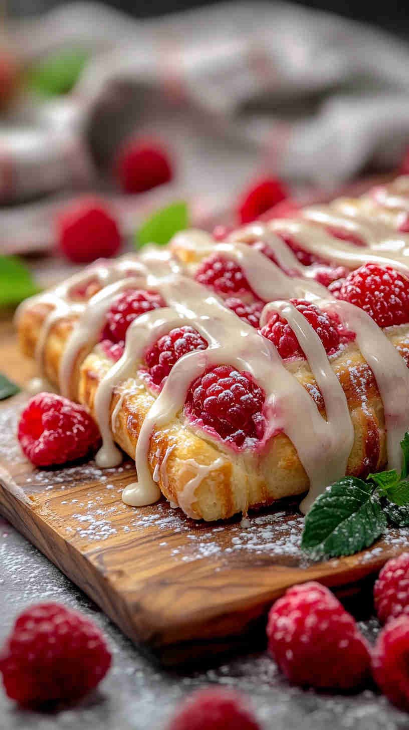 Cottage Cheese and Raspberry Danish
