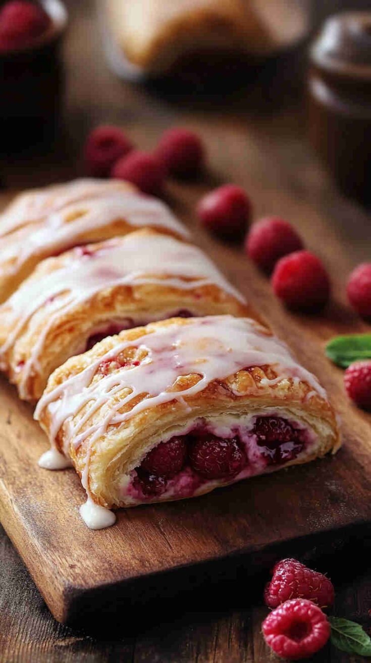 Cottage Cheese and Raspberry Danish