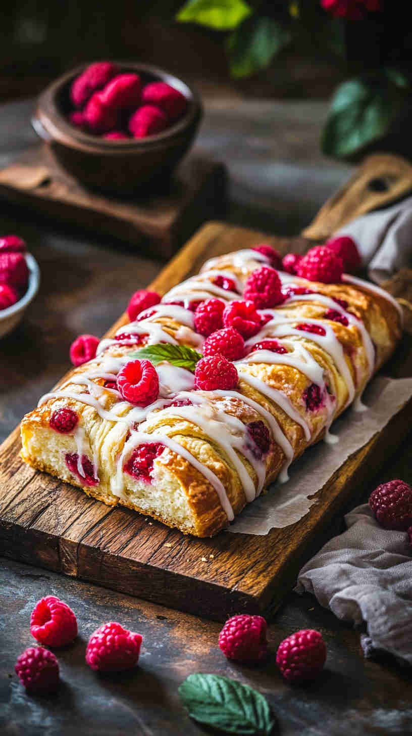 Cottage Cheese and Raspberry Danish