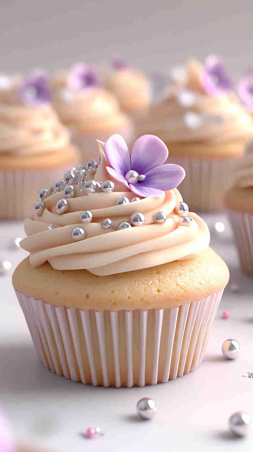 Elegant Vanilla Bean Cupcakes