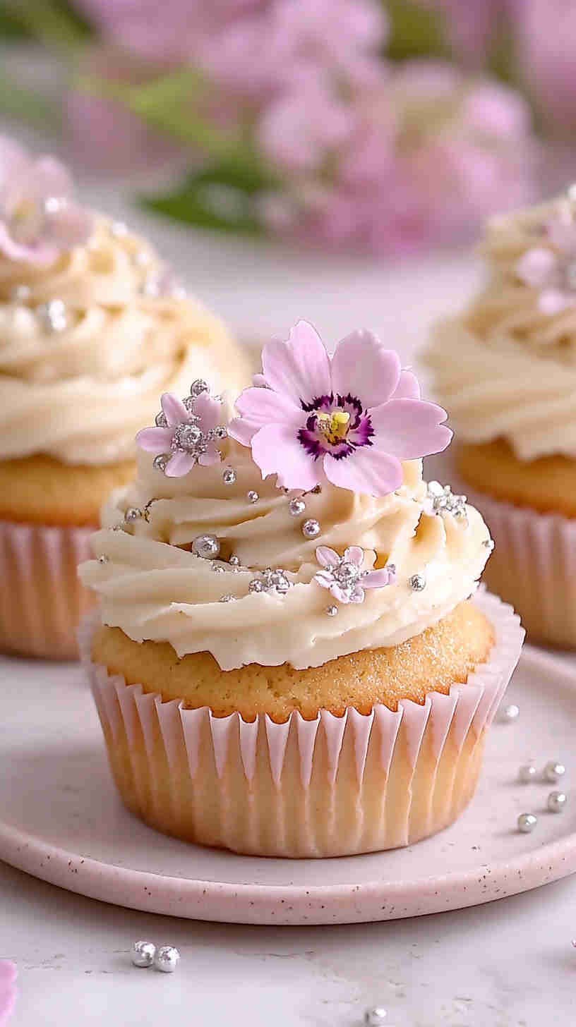 Elegant Vanilla Bean Cupcakes