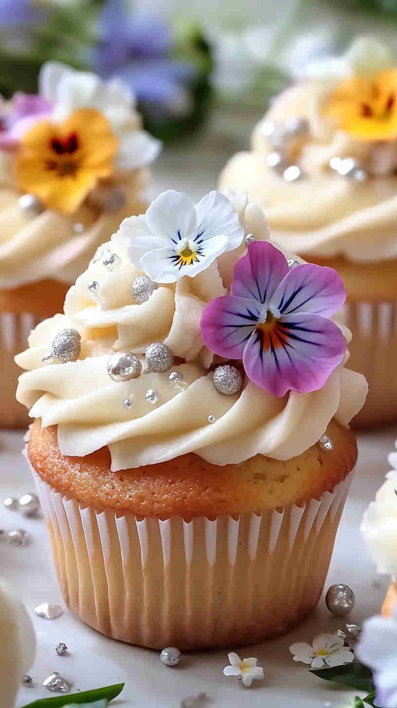 Elegant Vanilla Bean Cupcakes