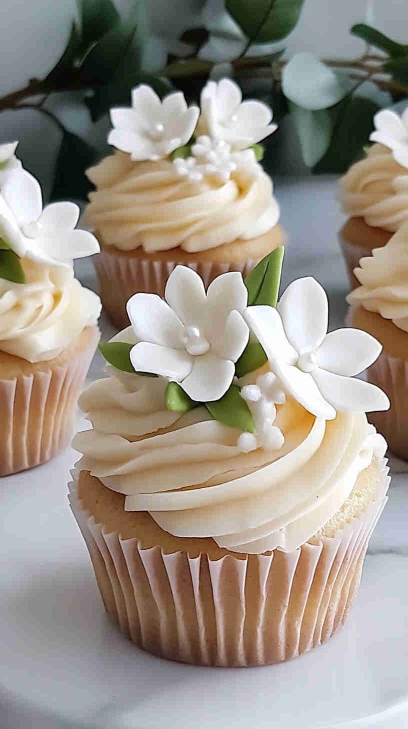 Elegant Vanilla Bean Cupcakes