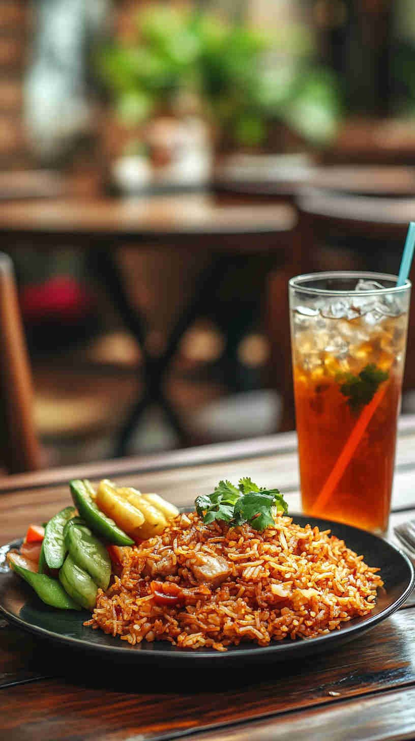 Fiery Chili Garlic Fried Rice with Pork