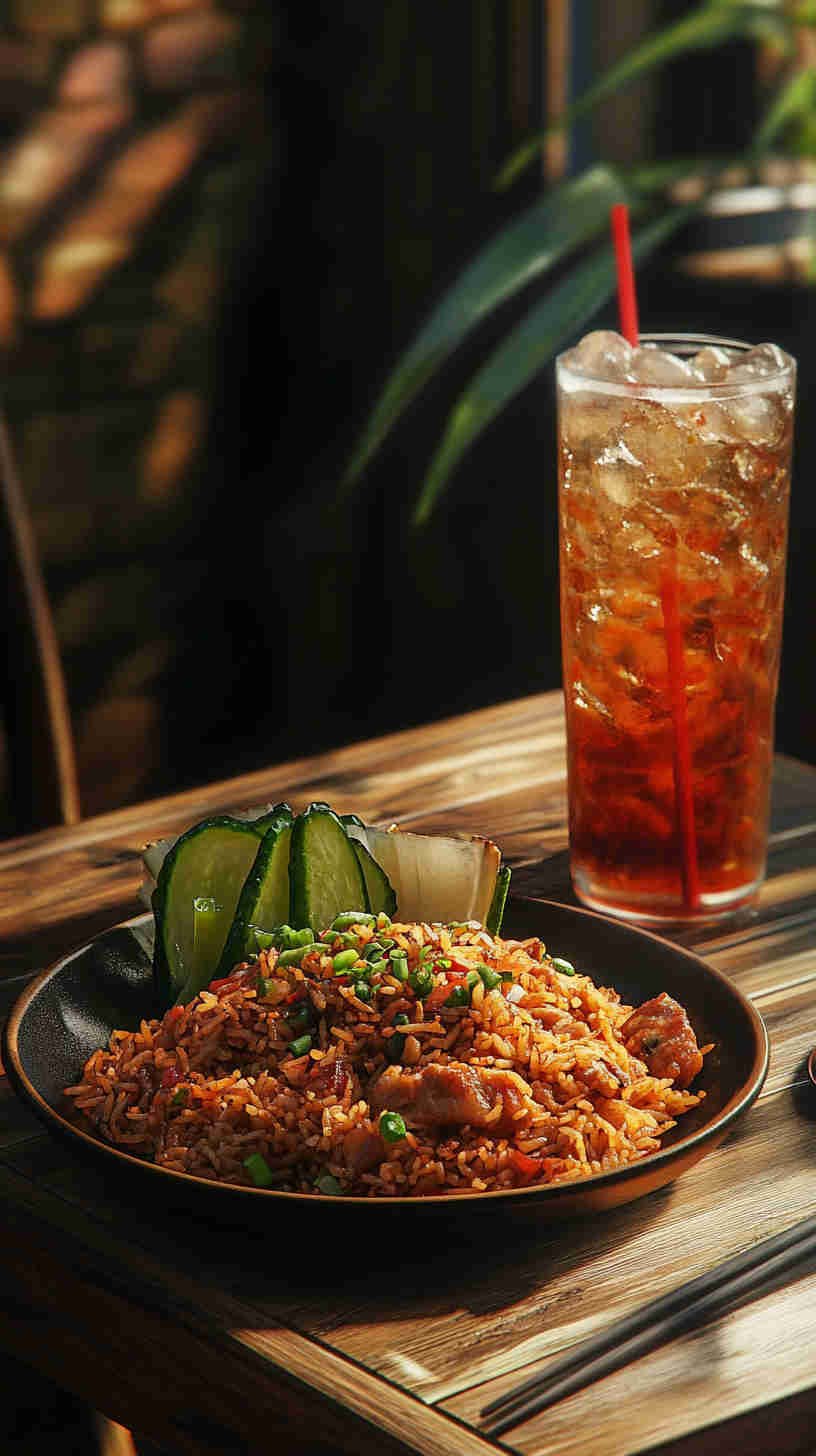 Fiery Chili Garlic Fried Rice with Pork