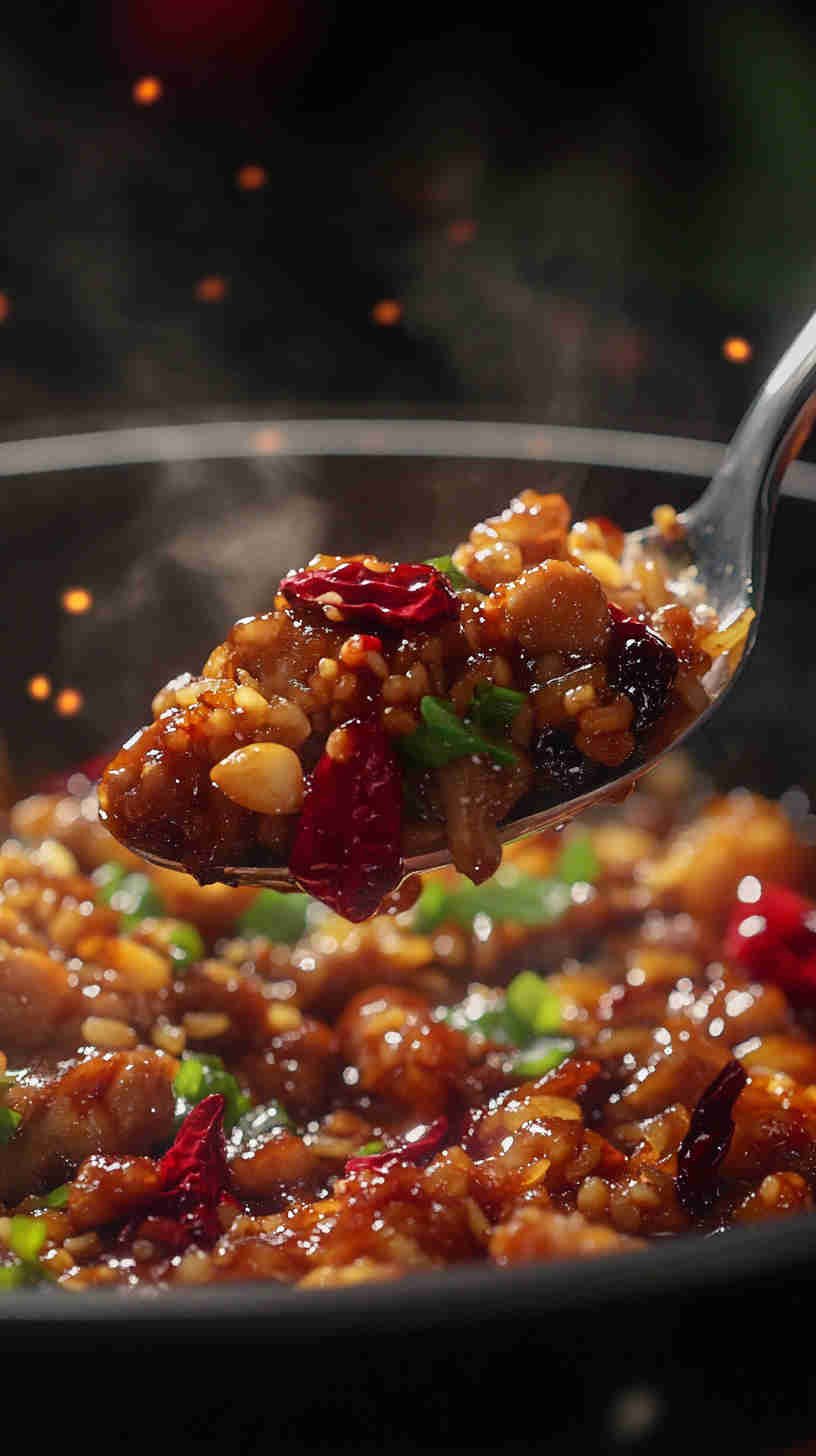 Fiery Chili Garlic Fried Rice with Pork