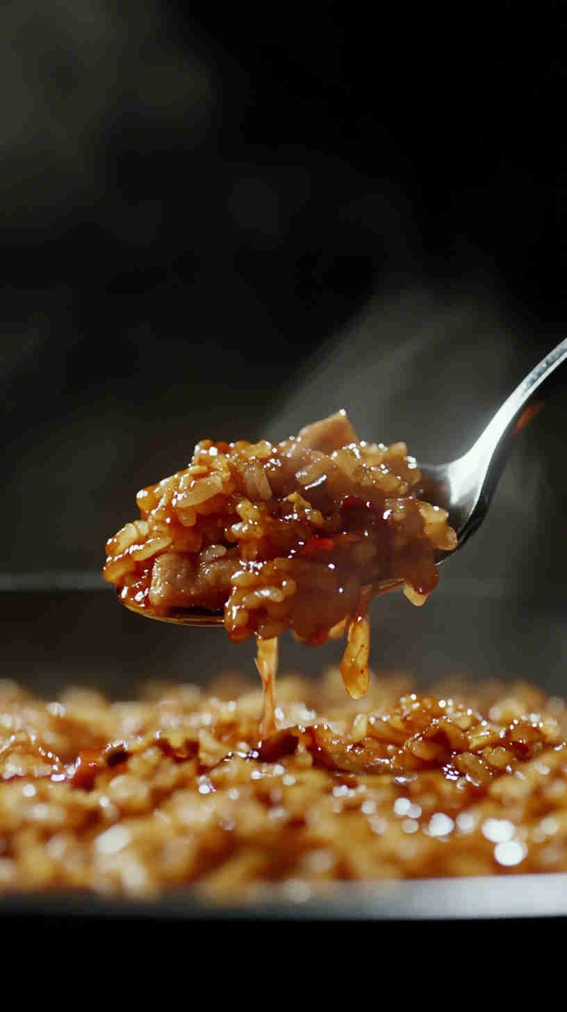 Fiery Chili Garlic Fried Rice with Pork