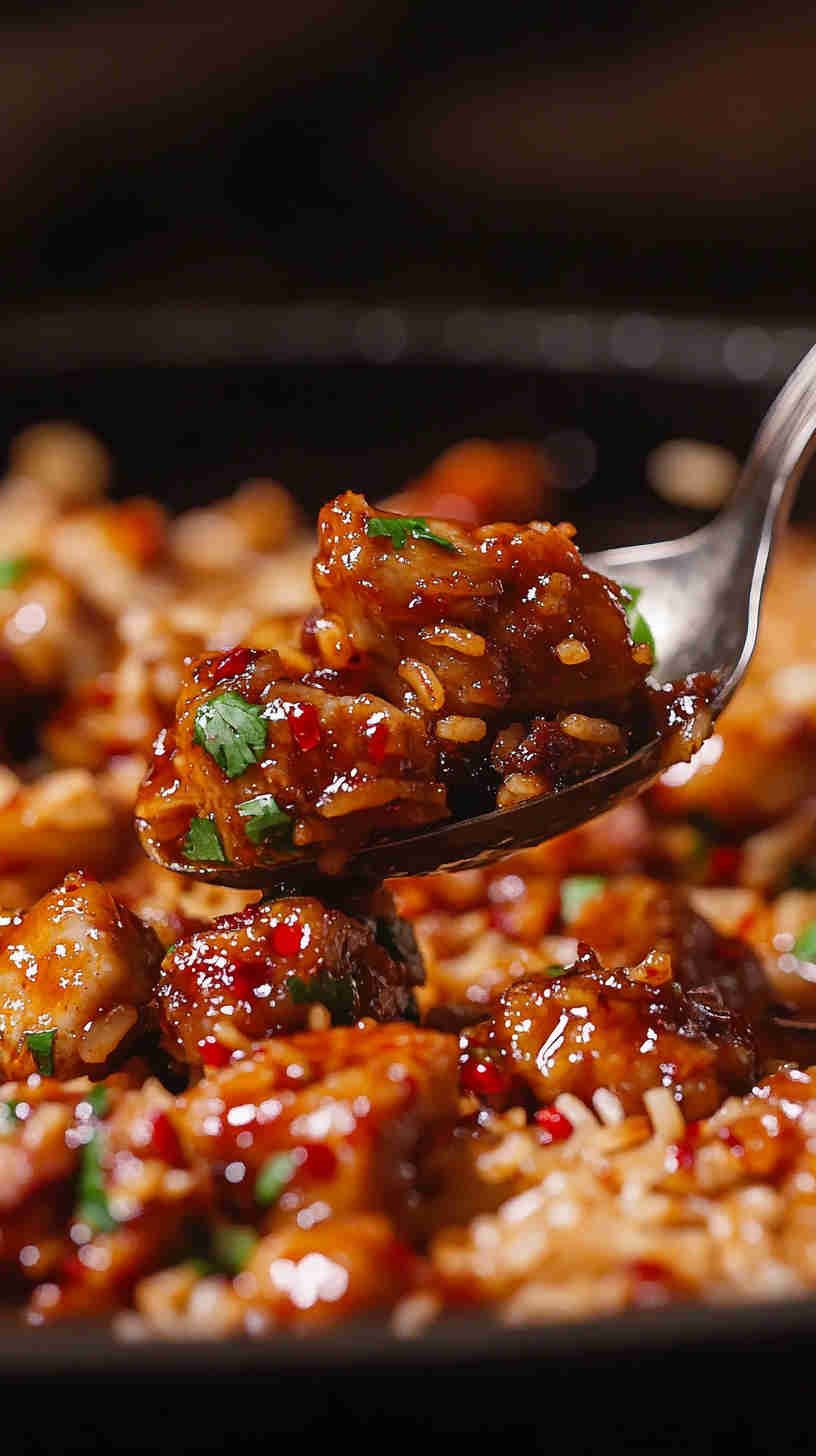 Fiery Chili Garlic Fried Rice with Pork