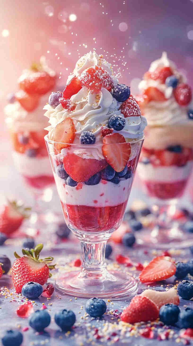 Fresh Fruit and Cream Parfaits
