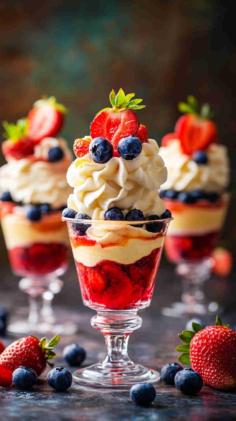 Fresh Fruit and Cream Parfaits